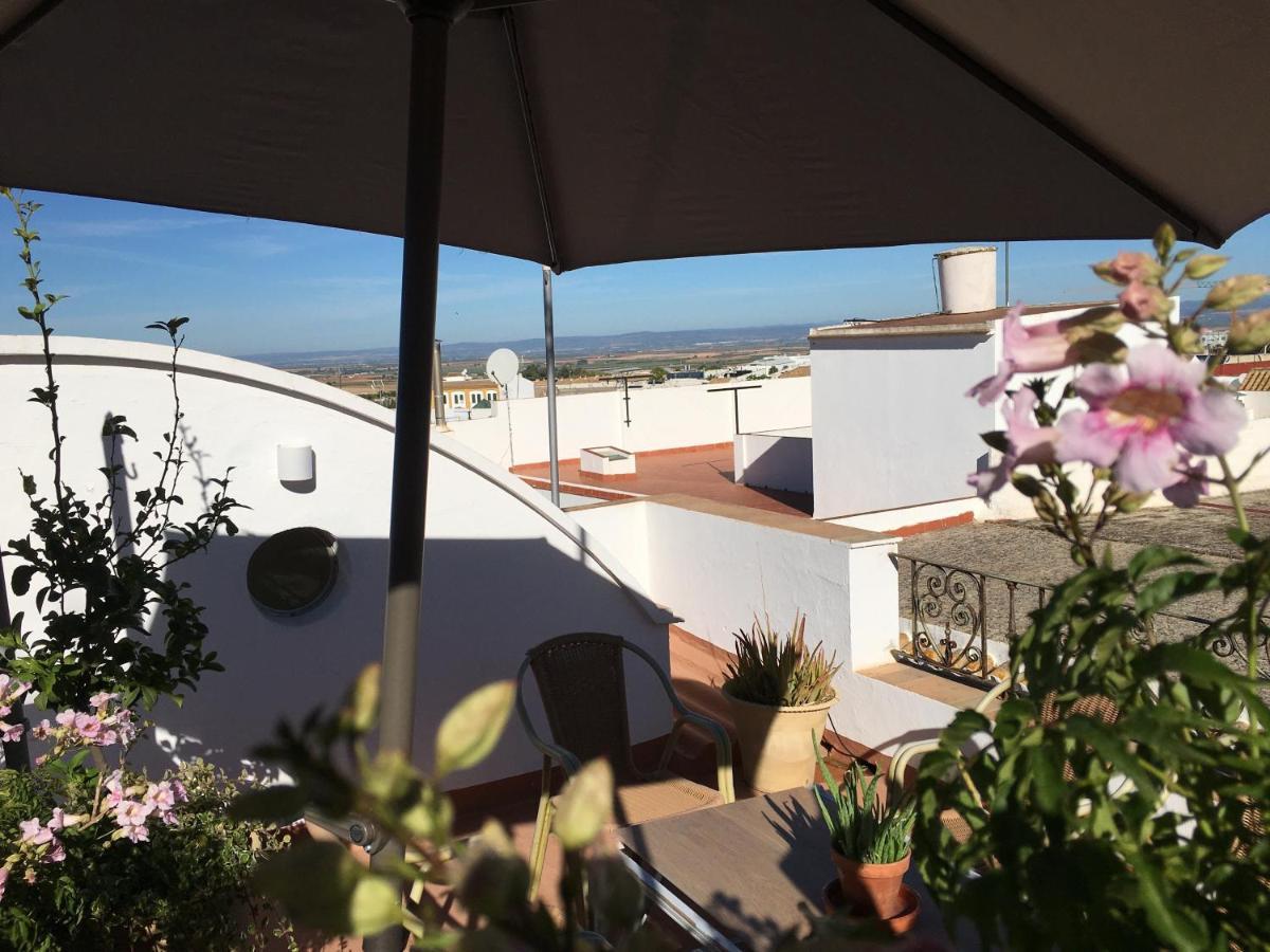 Casa Leon Blanco Carmona Reformada Centrica Con Chimenea Y Terraza Con Vistas Villa Exterior photo